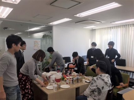 2017年納会の様子＠本社にて