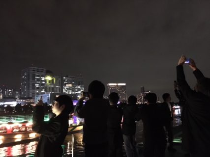 2018忘年会＠屋形船の上で台場夜景をみんなで